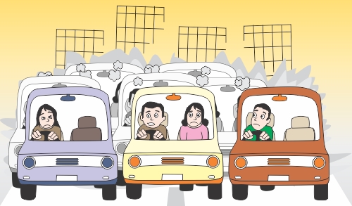 Gambar Kartun Parkiran Mobil - Belajar Menggambar