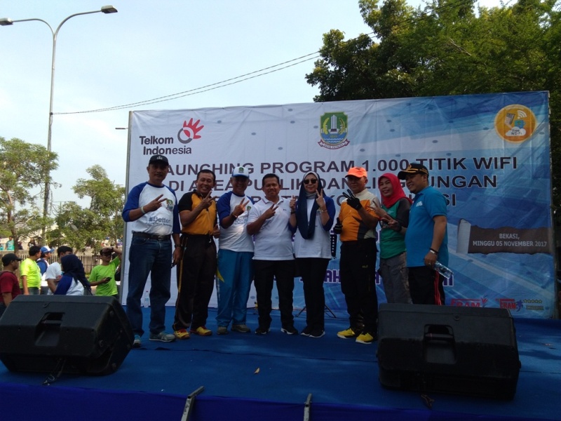 Pemkot Bekasi launching 1000 titik Wifi Gratis