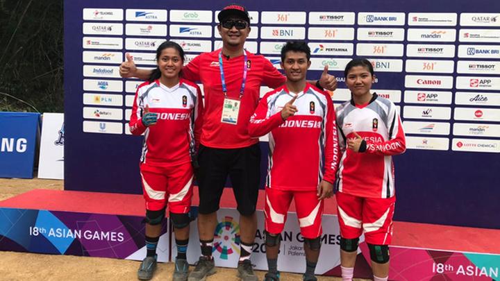 Atlet Indonesia Balap Sepeda Downhill Rebut 2 Emas Asian Games 2018