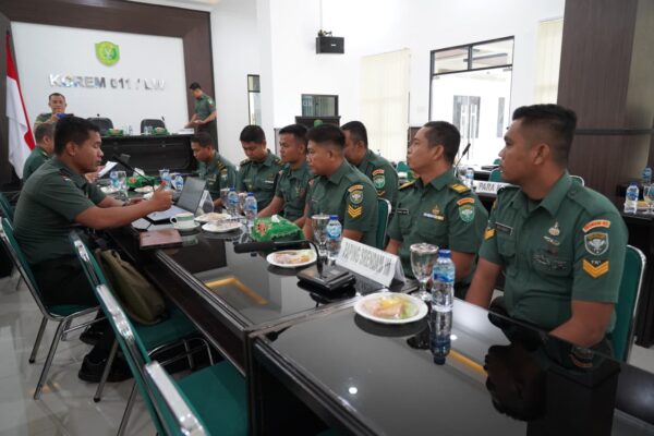 Dalproggar Kodam IM Lakukan Pengendalian, Pengawasan dan Anggaran Korem 011/Lilawangsa