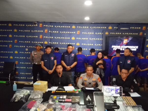 Dalam Sebulan, Polres Karawag Ungkap Puluhan Kasus Peredaran Narkotika