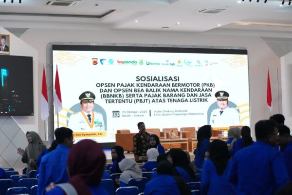 Bapenda Karawang Berkolaborasi dengan Universitas Buana Perjuangan Gelar Sosialisasi Pajak Daerah
